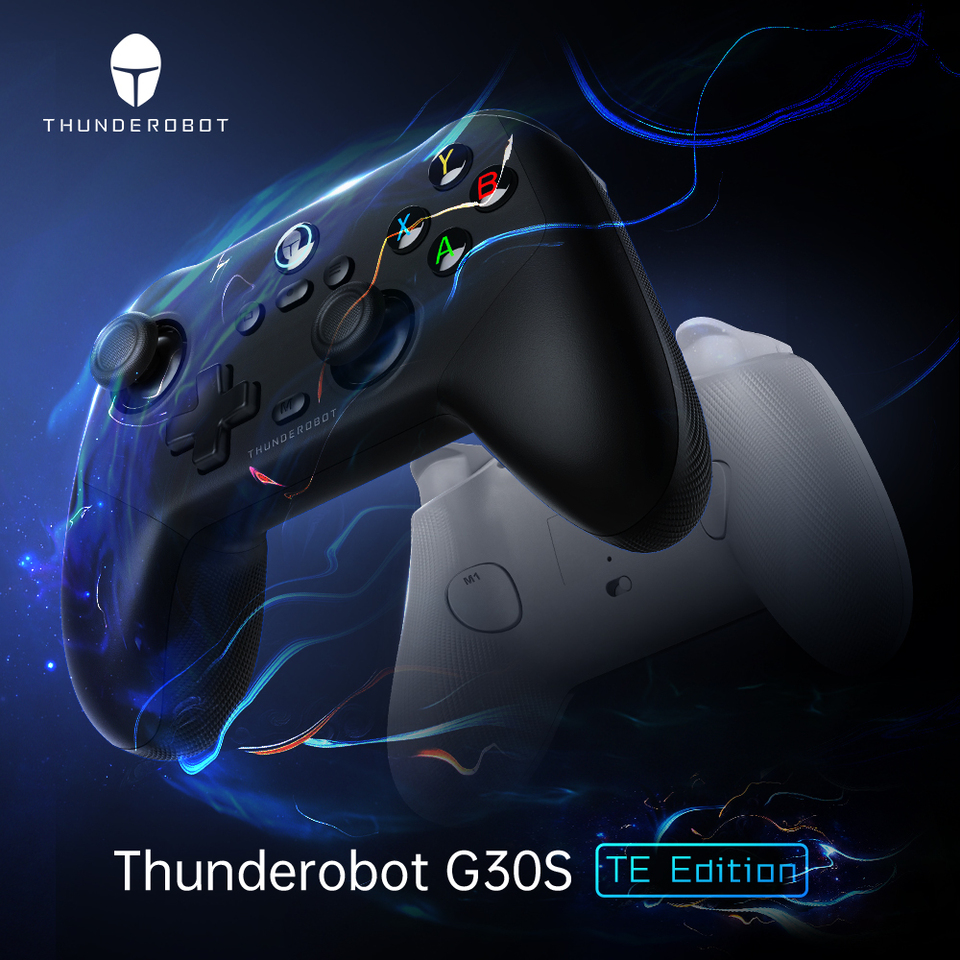 Thunderobot G30S TE Edition Gaming Controller TMR Joystick 1KHz Hall Effect Triggers With Vibration Wireless Gamepad For PC NS
