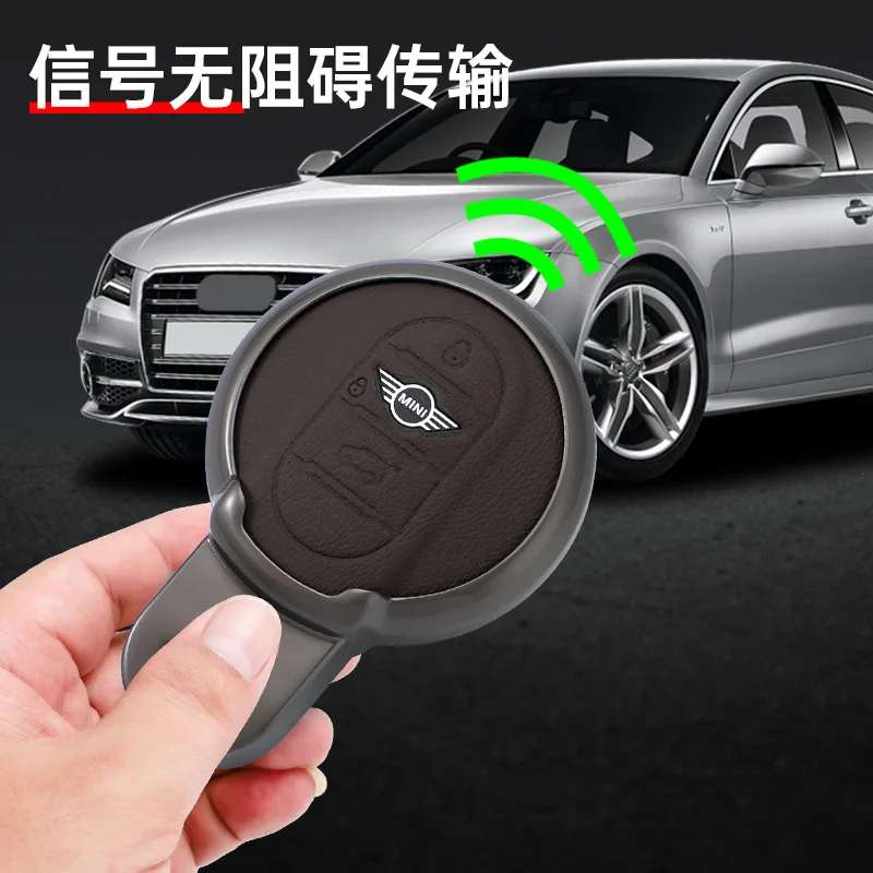 아연 합금 가죽 자동차 키 케이스 커버 BMW 미니 쿠퍼 컨트리맨 원 JCW 클럽맨 F56 F55 F54 F57 F60 로드스터 액세서리