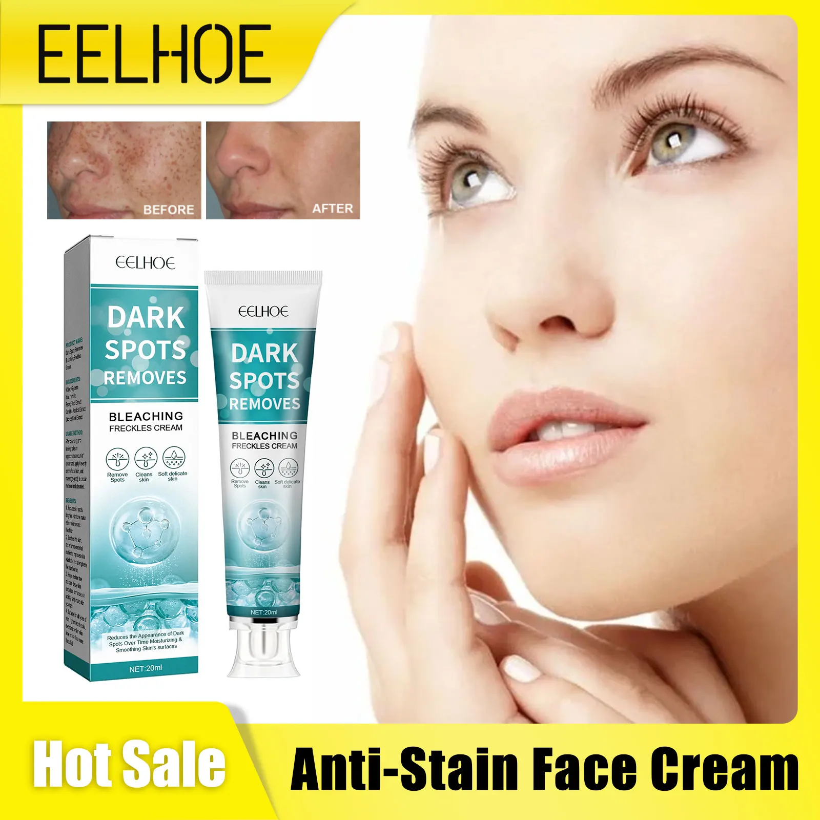 EELHOE Anti-Stain Face Cream for Dark Spots of the Face Brightening Products Pigmentation Removal Whitening Melasma Remove Cream