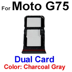 SIM Card Tray Holder Replacement (G75 - Gray - Dual)