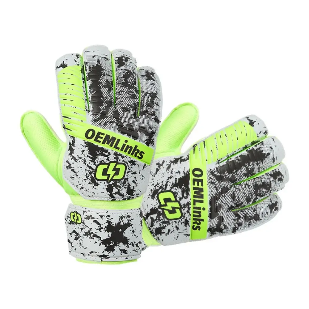 Excellent Football Gloves Wear-resistant Latex Goalkeeper Gloves Non-Slip Colorful Goalkeeper Training Gloves Children