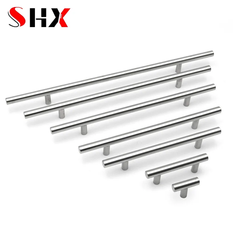 Furniture Handles Modern Stainless Steel Kitchen Door Cabinet T Bar Handle Pull Knob cabinet knobs furniture handle cupboard drawer handle