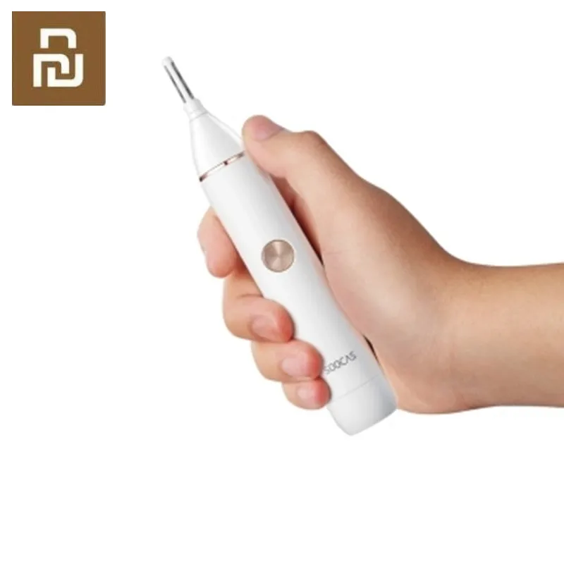 Xiomi Youpin Soocas IPX5 waterproof Nose Hair Trimmer Eyebrow Clipper Sharp Blade Cordless Nasal Cleaner for Men women 2