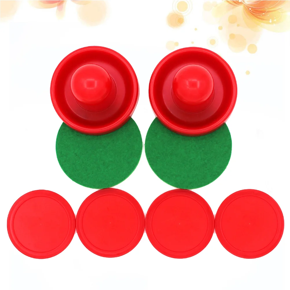 

8pcs 96mm Air Hockey Pushers Pucks Replacement for Game Tables Goalies Header Kit Air Hockey Equipment Accessories (Red)