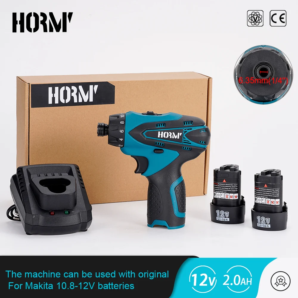

12V Cordless Electric Impact Wrench Dual Speed Impact Drill 28N.m Electric Hammer Screwdriver Hand Drill For Makita 12V Battery