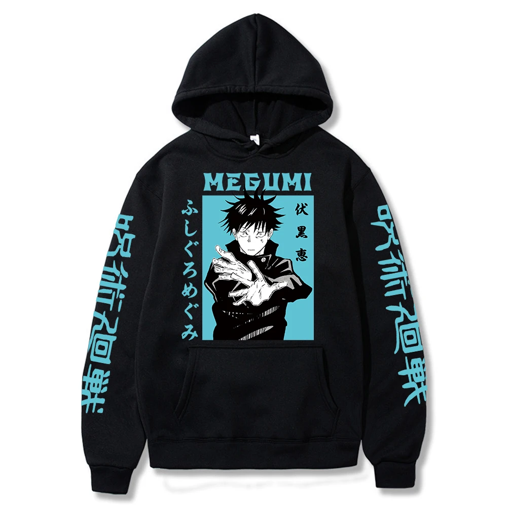 

2022 Man Woman Jujutsu Kaisen Megumi Anime Hoodie Pullovers Tops Long Sleeves Hip Hop Streetwear Clothes