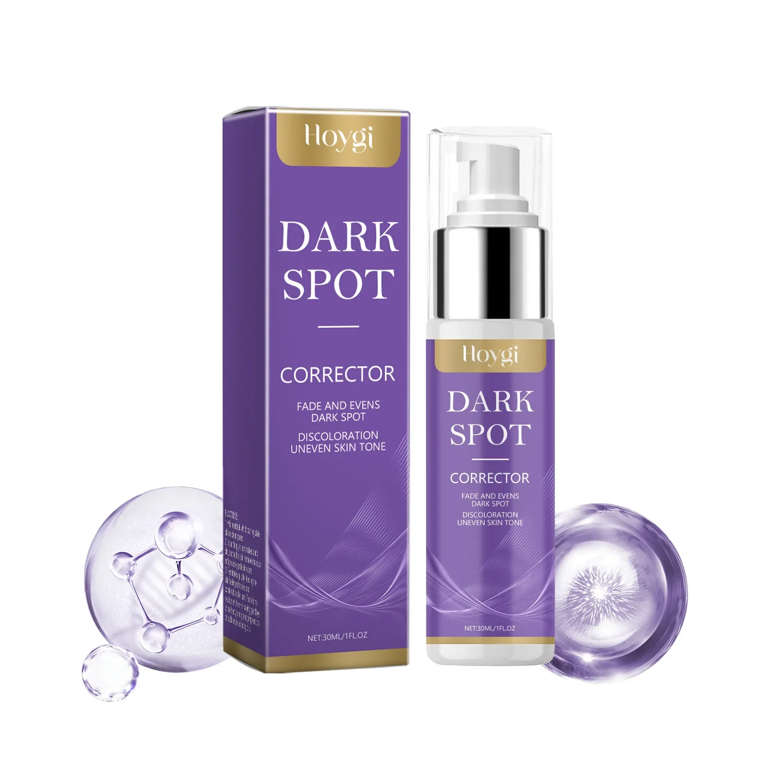 HOYGI Facial Serum Lotion Lighting Dark Spots and Dullness Nourishing Facial Glow Moisturizing and Brightening Skin Care Serum
