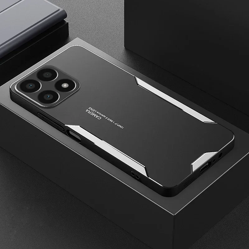 Luxury Aluminum Alloy and TPU Soft Edge Back Cover – Premium Protective Case