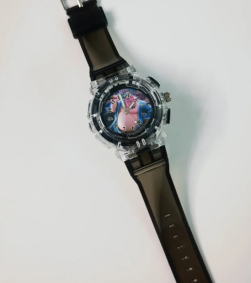 New Watch Children's Movie cartoon characters Luminous Light up Toy Boys and Girls Kids Fashion Quartz Wristwatches Gift 6