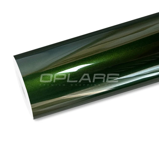 Gloss Metallic Midnight Green Wrap Car PET Liner