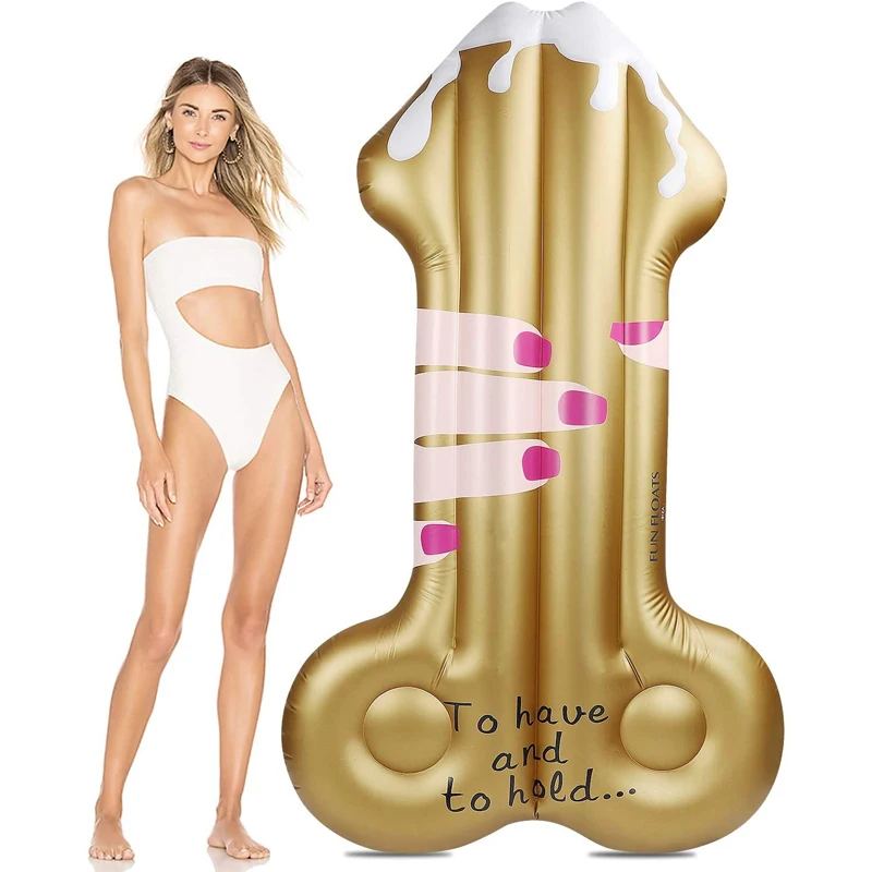 Bachelorette Party Pool Floats Inflatable Air Mattress Floaty Float Tube for Engagement Party Outdoor Water Lounge for Adults
