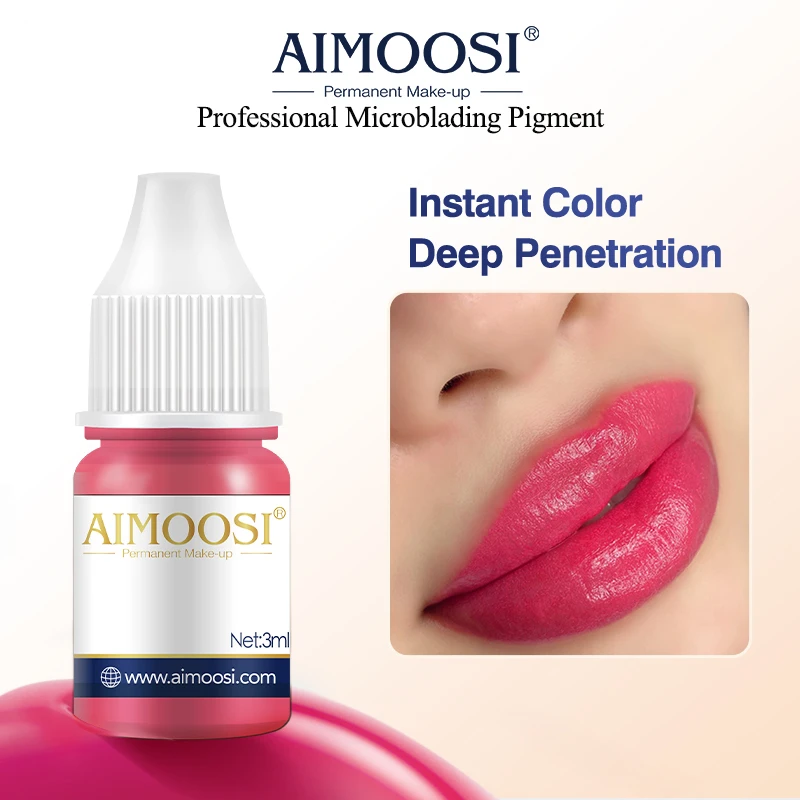 Tattoo Ink Tattoo Ink Pigment Tattoo Ink Kit Henna Lip Tattoo Ink Professional Permanent Makeup Pigment Rose Pink Lips Pigments Micropigmentation Tattoo Supplies