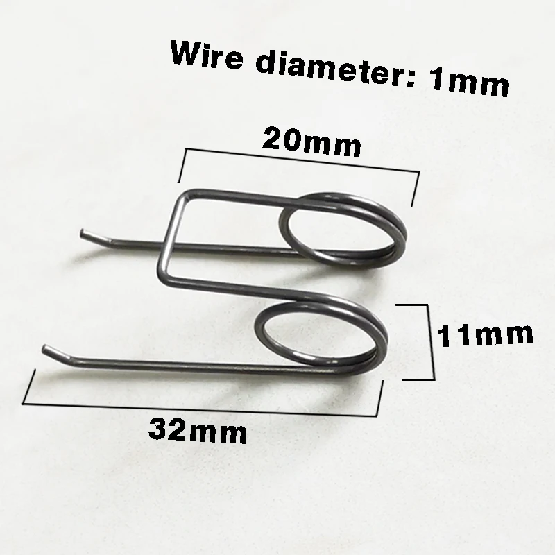 10PCS Double Torsion spring 1.0MM wire Diameter 11mm outside D strong ...