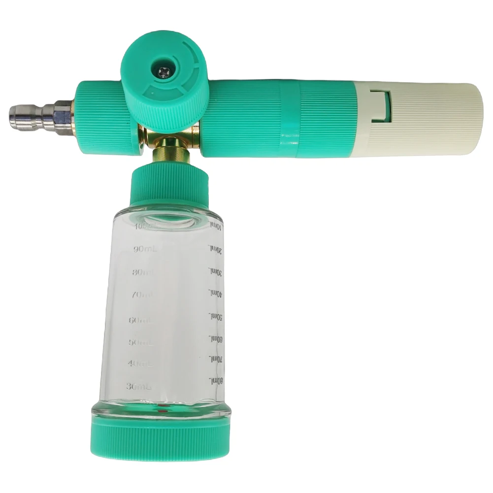 100ml Pressure Washer Gun with 1/4 Inch Quick Connector Car Wash Foam Sprayer Adjustable Foam Spray Pot for Cleaning Cars SUVs