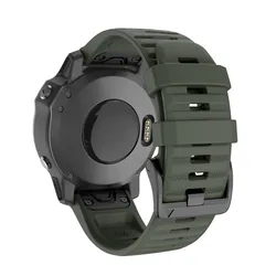 QuickFit Leather Strap - 22/26mm Premium Sport Band - QuickFit 22mm (Army green)