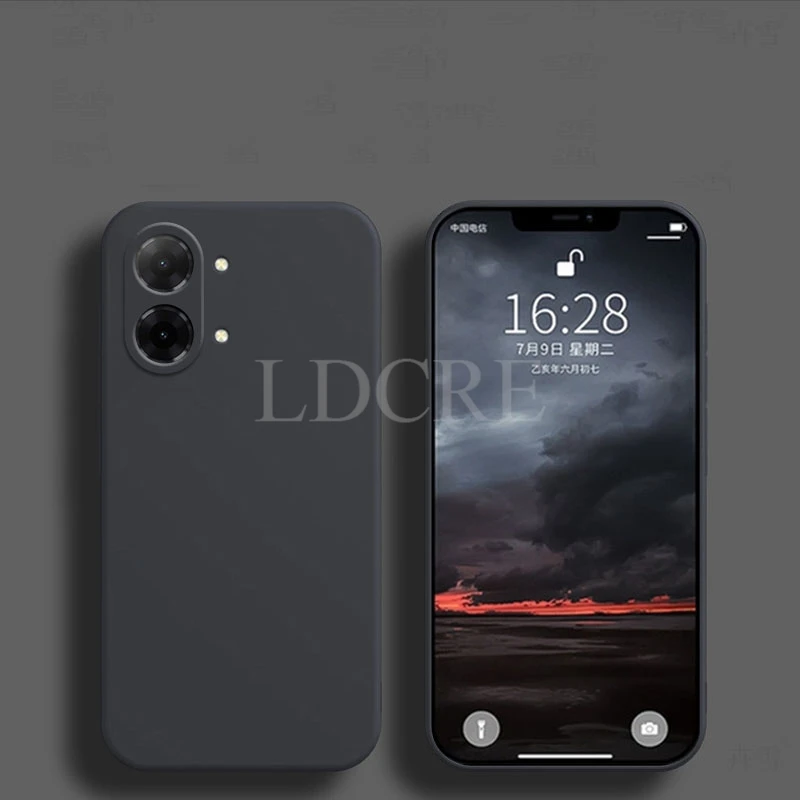 Liquid Silicone Phone Protector Case - TPU Plain Rubber Cover, Enhanced Protection