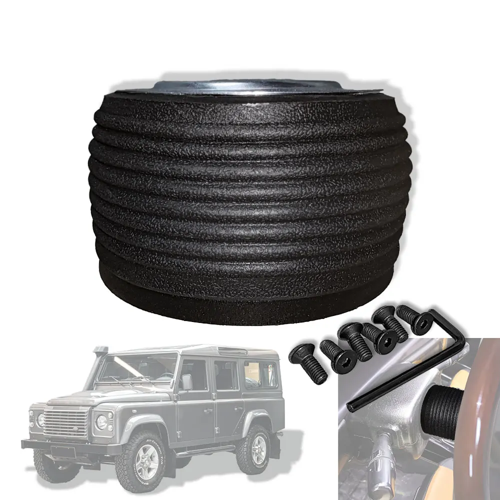 LR2015 Car Steering Wheel Hub Adapter Kit For Land Rover Defender 1990- Car Black Steering Wheel Adapter Accessories