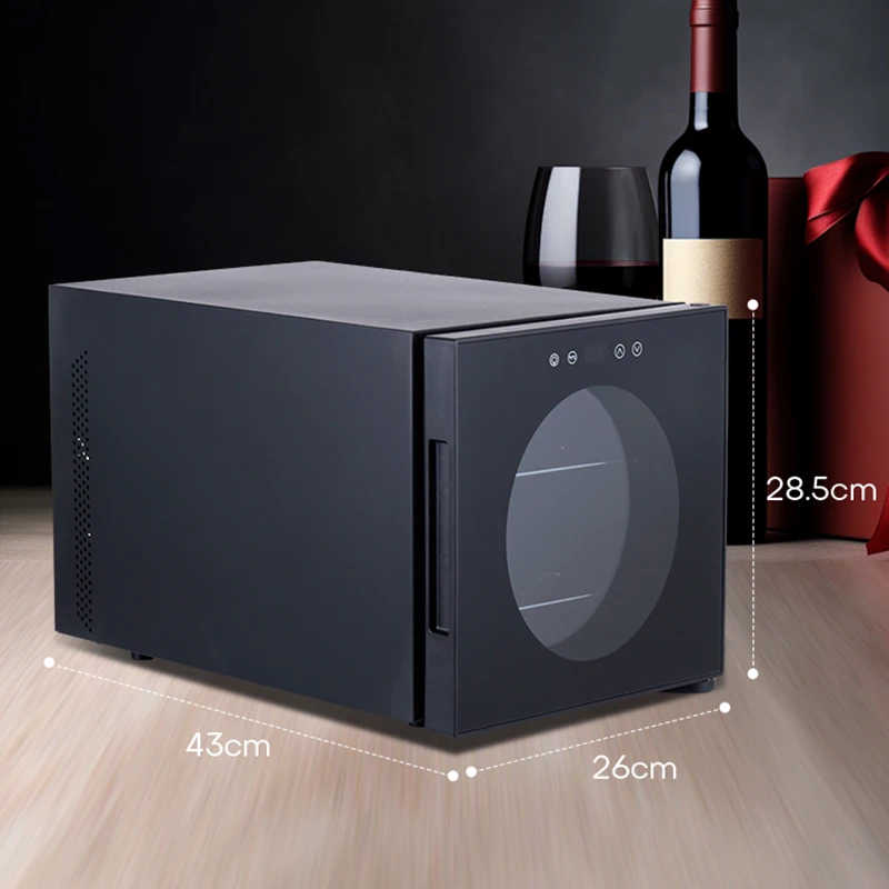 Countertop Wine Cooler Refrigerator Mini Freestanding Wine Cellars Glass Door GBJ-4W