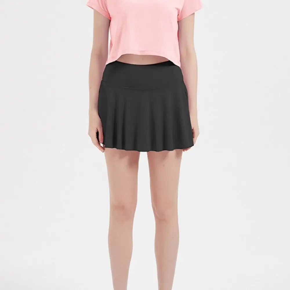 Comfortable Women Pleated Tennis Skirt Teens Sweet High Waisted Golf Skorts Breathable Dress Mini Summer Sport Skirt Female