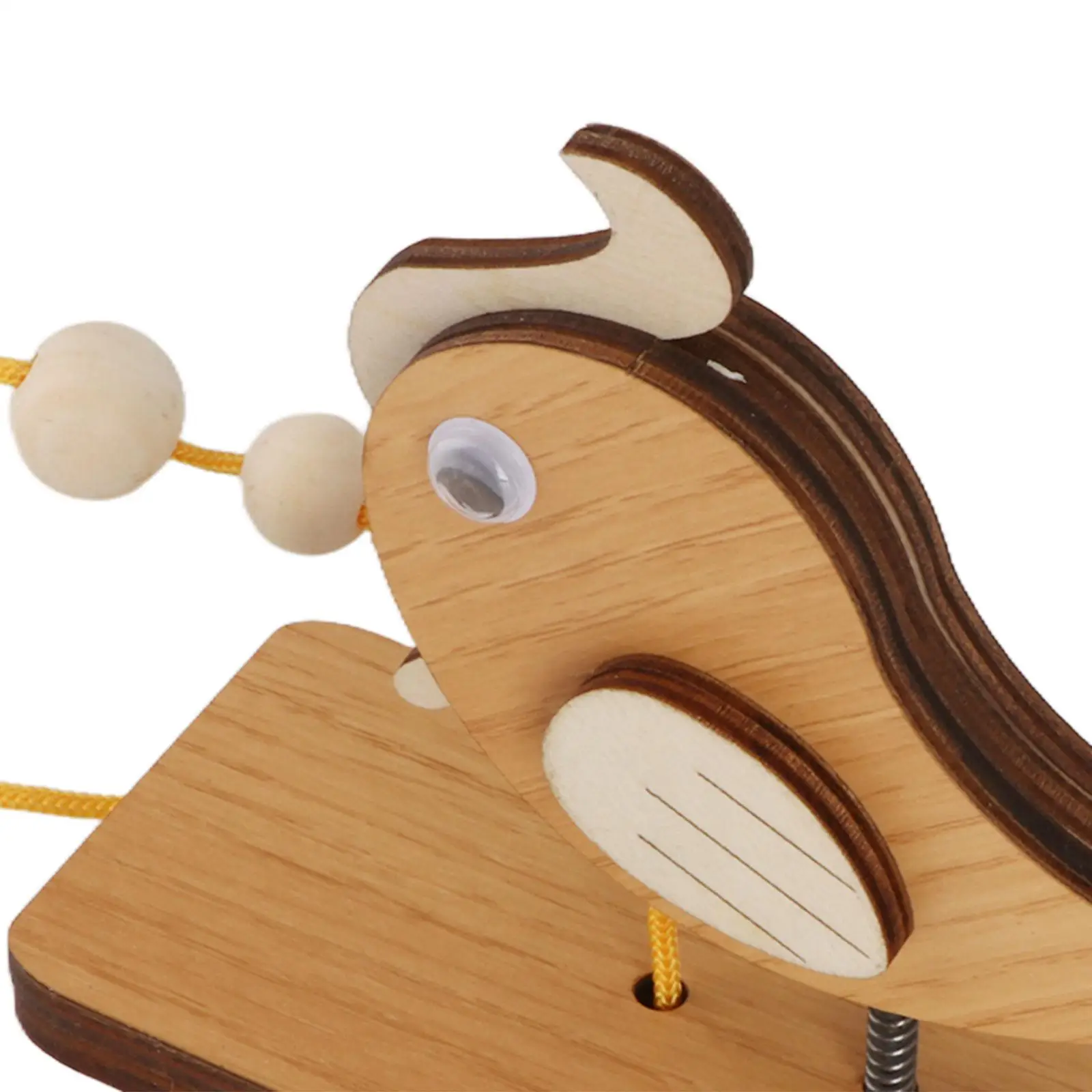 Woodpecker Door Bell Hanging Ornament, Kids Toy, Wooden Woodpecker Knocker Doorbell for Entrance Bedroom Wall Indoor