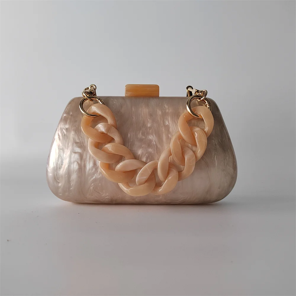 Marbling PVC Box Evening Bags Luxury Bag Shoulder Bag Women