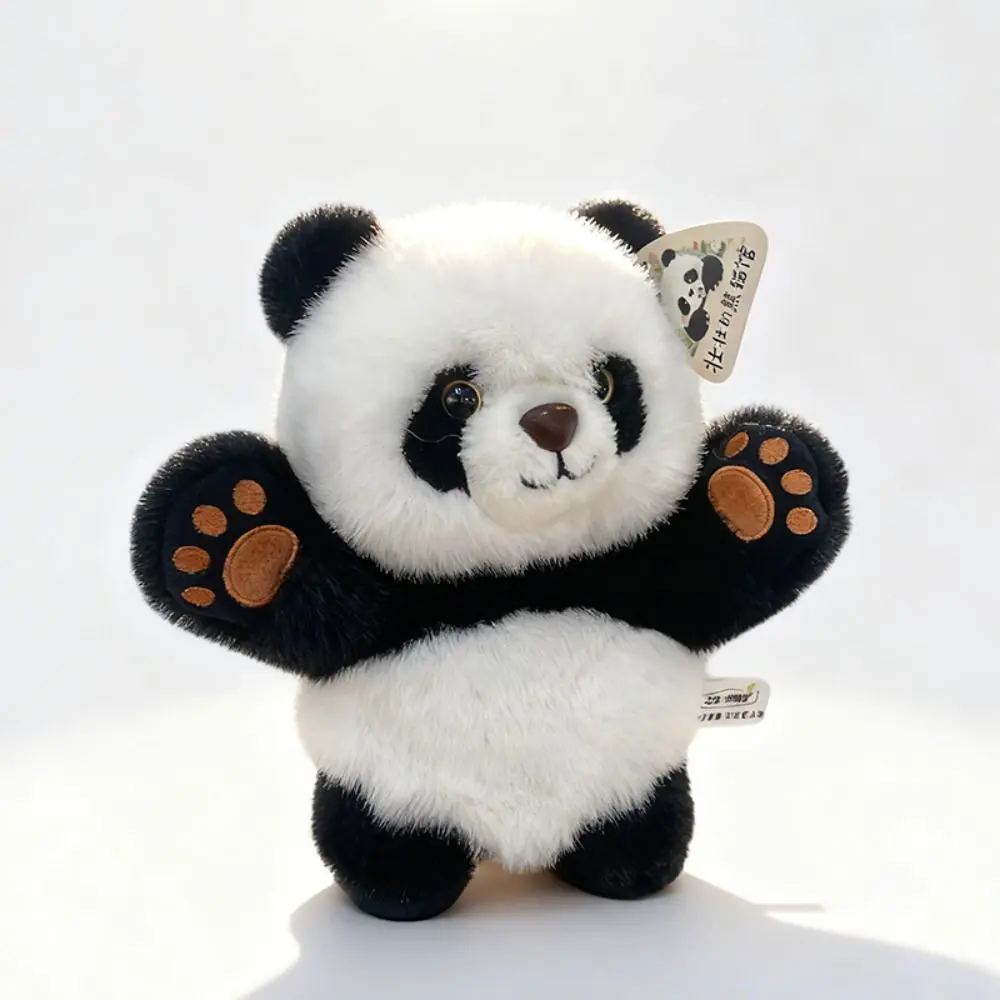 소품 스토리텔링 팬더 손인형 시뮬레이션 소프트 팬더 목베개 장갑 30cm 팬더 모자 인터랙티브
