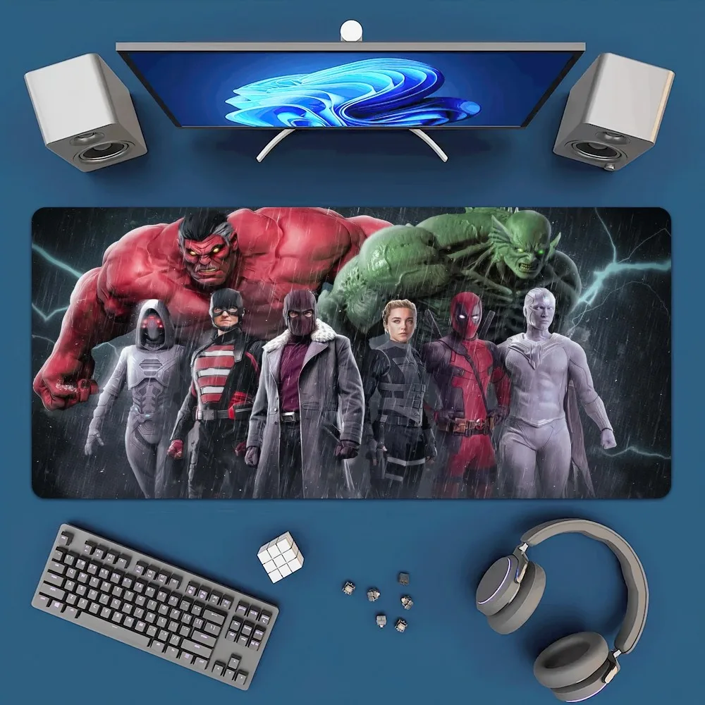 BEAST KINGDOM T-Thunderbolts 2025 Mousepad Office Large Mouse Mat Keyboard Mats Rubber PC Computer Game Big Anti-slip Mice Mat 5