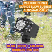 10 Hole Bubble Floor Automatic Bubble Machine for Wedding Outdoor Parent Child Activities Non Battery Bubble Water 4