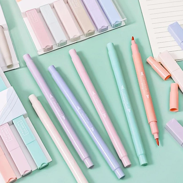 Pastel Highlighters Aesthetic Cute Bible Highlighters and Pens for Journal  Planner Notes School Office Supplies - AliExpress