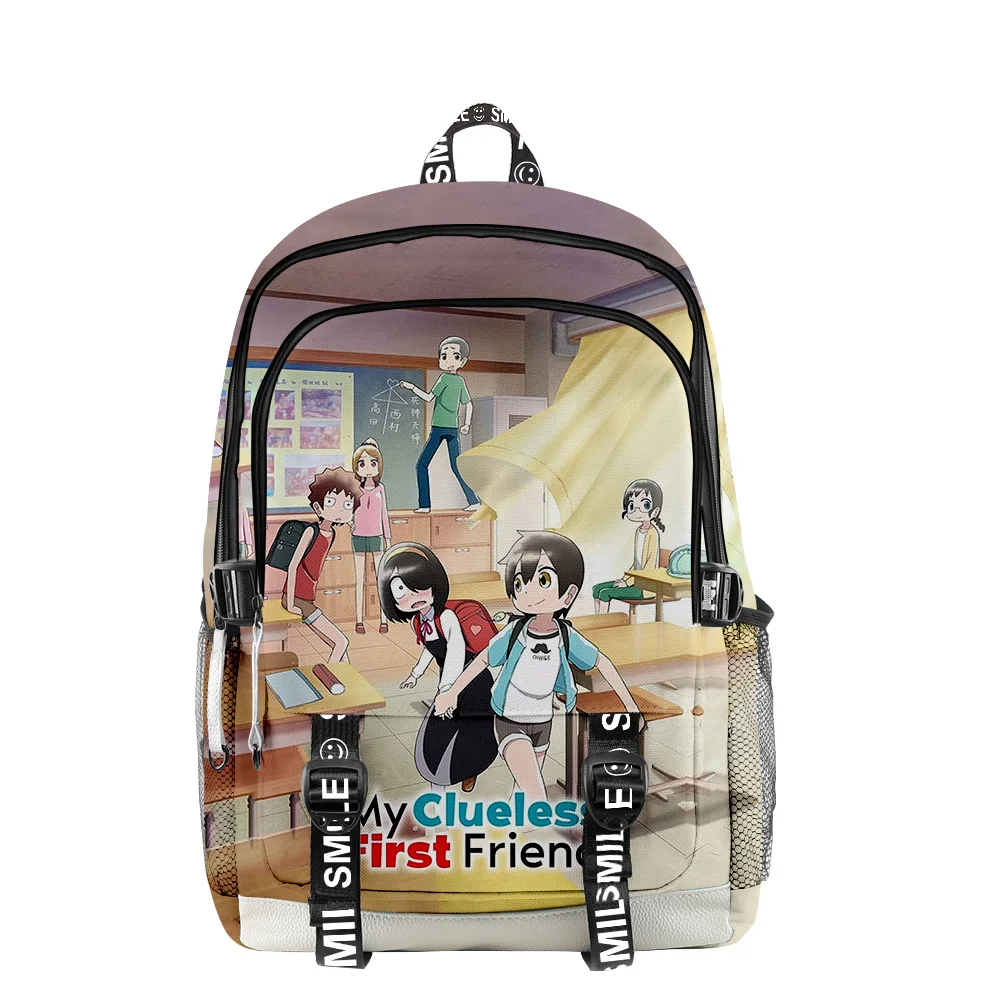

Новый рюкзак на молнии My cluless First Friend Anime 2023, школьная сумка, уникальный рюкзак, дорожная сумка из ткани Оксфорд