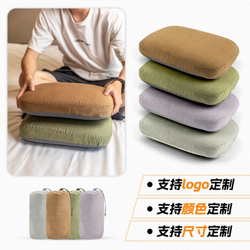 Foam Pillow Outdoor Camping Pillow Square Portable Slow Rebound Foam Camping Nap Travel Cushion