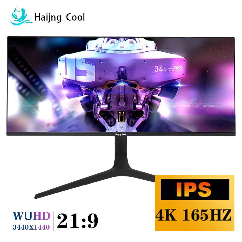 

Haijing Cool 34 дюйма 4K 165 телефон широкий дисплей 21:9 IPS 144 Гц WQHD Рабочий стол телефон экран DP/3440*1440
