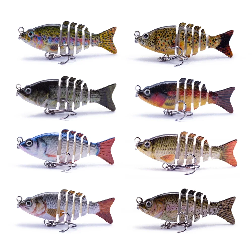 5cm/2.5g Mini Multi Jointed Swimbait Fishing Lure 6 Segment Flexible Fish Bait Swimbait Bionic Crankbait Bass Carp Tackle Pesca 6