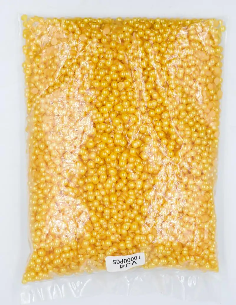 

2~14mm Topaz Color Flat back ABS round Half Pearl beads, imitation plastic half pearl beads