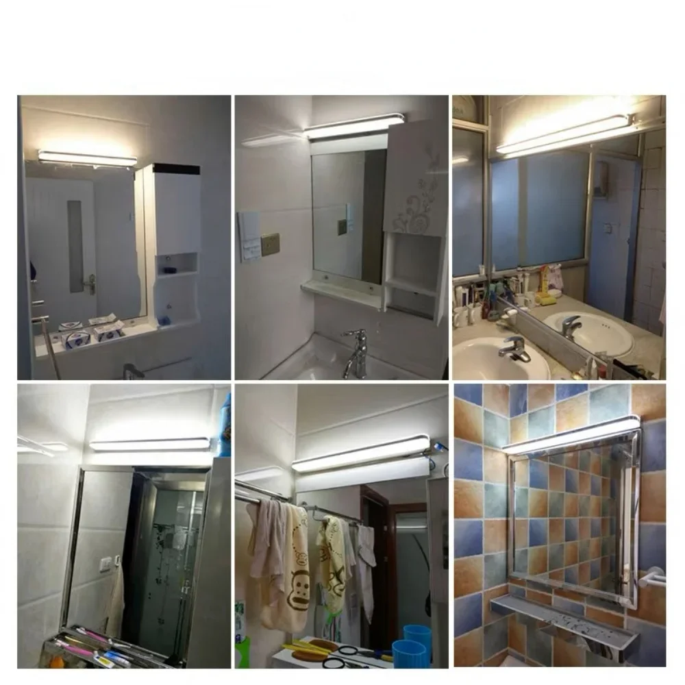 LED Mirror Light Bathroom Wall Lamp Mirror Lights Bathroom Cabinets for Picture Sconce Home Waterproof Makeup
