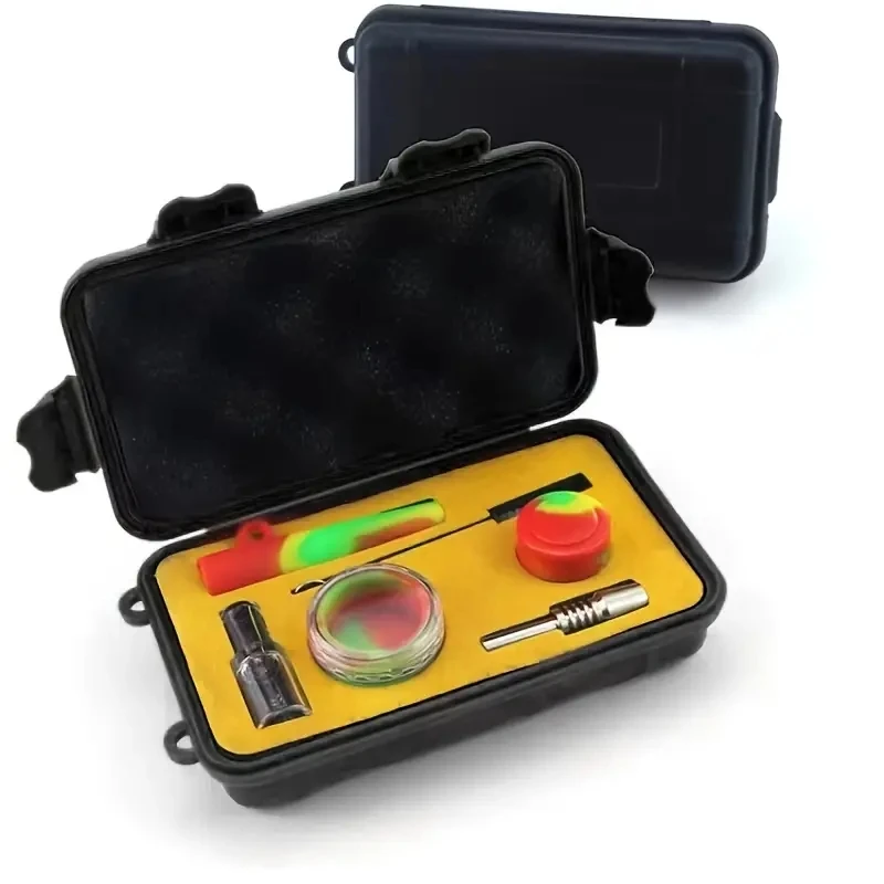 Smoking Pipe Kit Portable Pipe Set Convection Flame Powered Silicone Smoking Pipe Kit Smoking Accessories