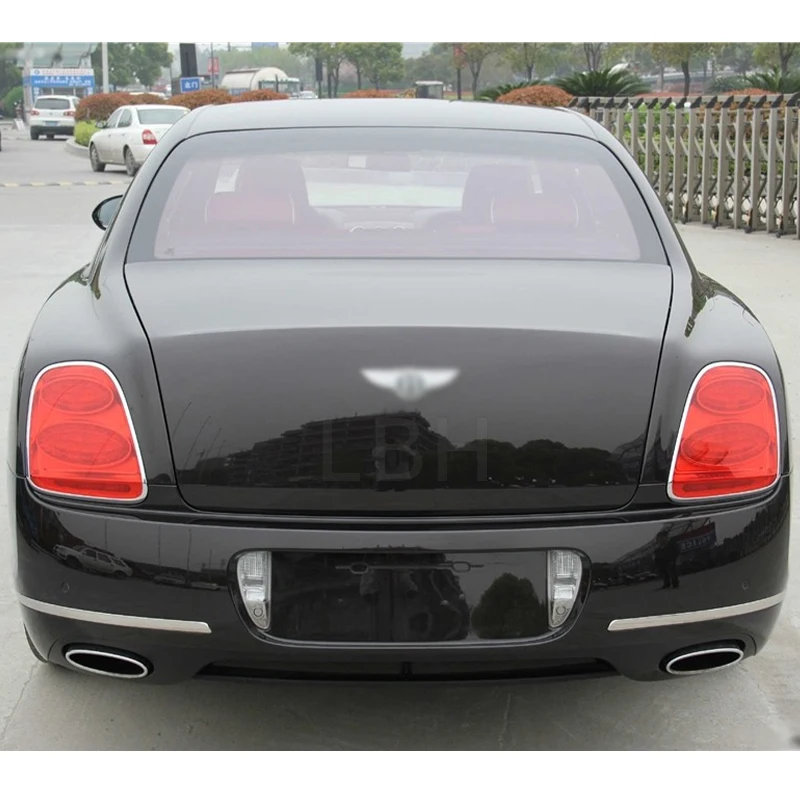 Achterbumper Chroomstrip Bentley - Achterzijde en montagepunten