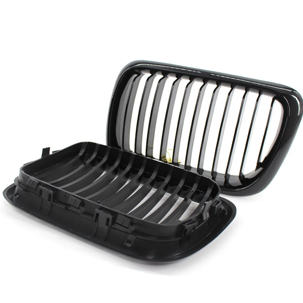 2PCS Front Bumper Kidney Grille Racing Grill car exterior accessories car grill mesh Fit For BMW 3-Series E46 4 Door 1998-2005 BMW 3-Series E36 M3 1997-1999 Car Styling