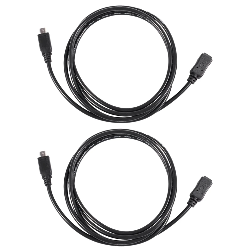

Адаптер кабеля-удлинителя, 1,5 м, Mini USB B, 5 контактов, штекер-гнездо, черный