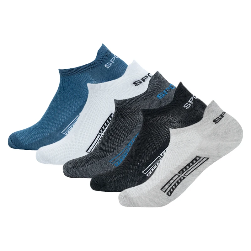 5 Pairs/Lot Men's Short Socks for Male High Quality Ankle Sports Mesh Breathable Summer Casual Soft Sock