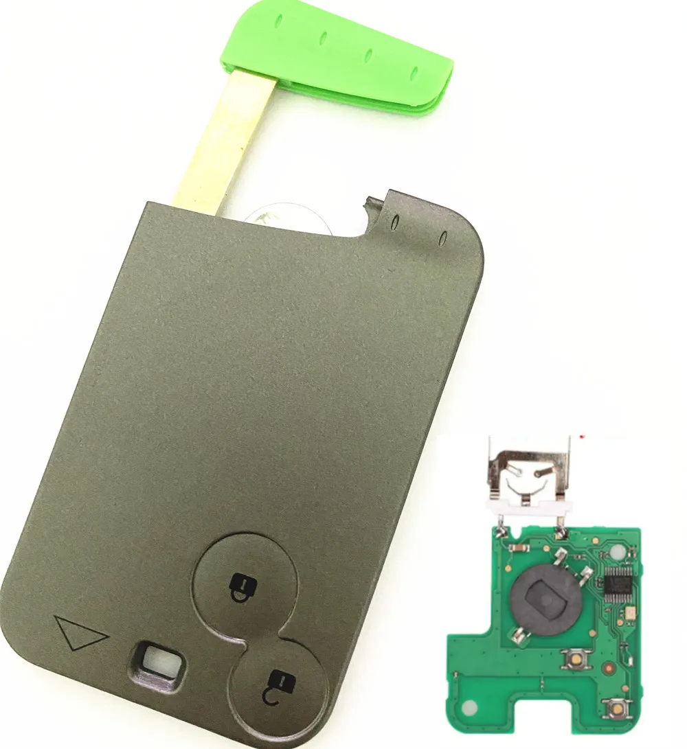 1/5ชิ้น2ปุ่มรีโมทกุญแจ ID46ชิป PCF7947 433MHz สำหรับ Renault Laguna Espace 2001-2008 Vel-Satis