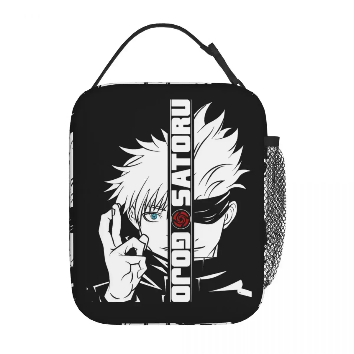 Kaisen Gojo Satoru Insulated Lunch Bags Thermal Lunch Container Anime Portable Lunch Box Tote Food Handbags School 2