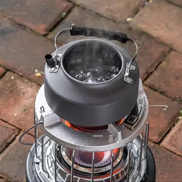 Minimalist Modern Chimeneas ปิกนิกกลางแจ้ง Camping เตาแบบพกพาในร่มเตาน้ํามันก๊าด Courtyard Garden กลางแจ้งเครื่องทําความร้อน 1