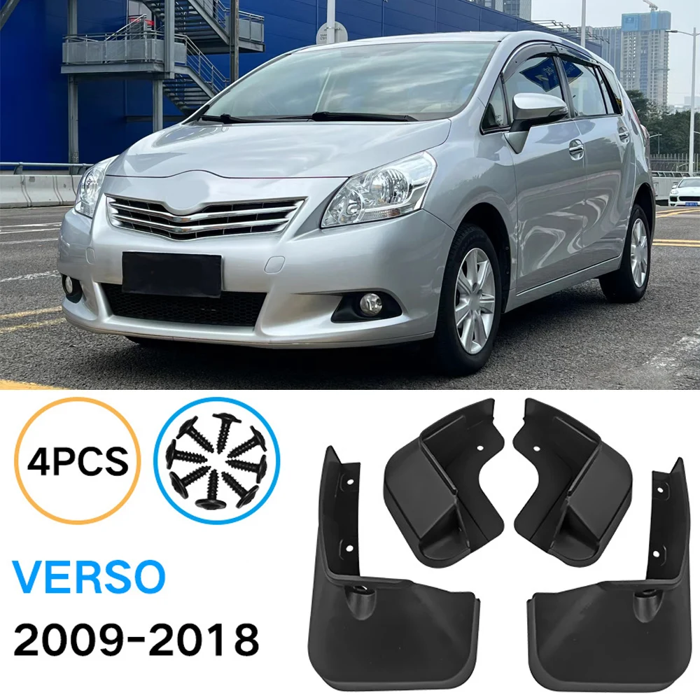 

4PCS Car Mud Flaps For Toyota Verso 2009-2018 Mudflaps Splash Guards Mud Flap Mudguards Fender 2010 2011 2012 2013 2014 2015