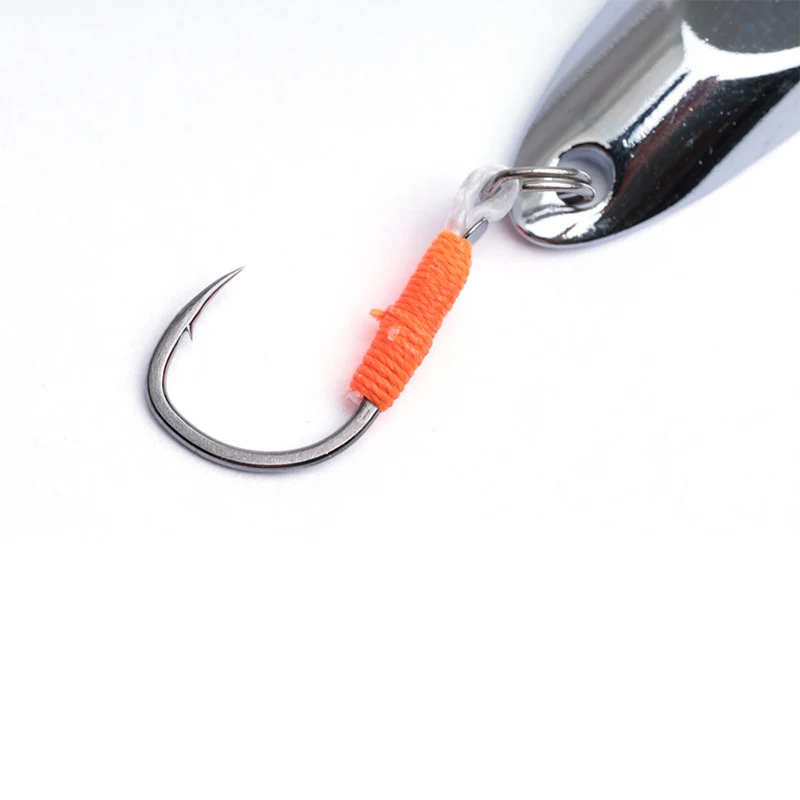 OUTKIT 1Pcs Angeln Kupfer Löffel 2,5/3,5/5g Metall Mit Rot Einzigen Haken Köder Pesca peche Tackle Karpfen Isca Künstliche Fisch – Detail 3