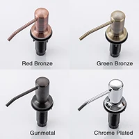 500Ml Kitchen Soap Dispensers หัวสแตนเลส Liquid Dispenser สบู่ Bronze Dispensers สบู่ห้องน้ำอุปกรณ์เสริมอุปกรณ์ติดตั้ง 4