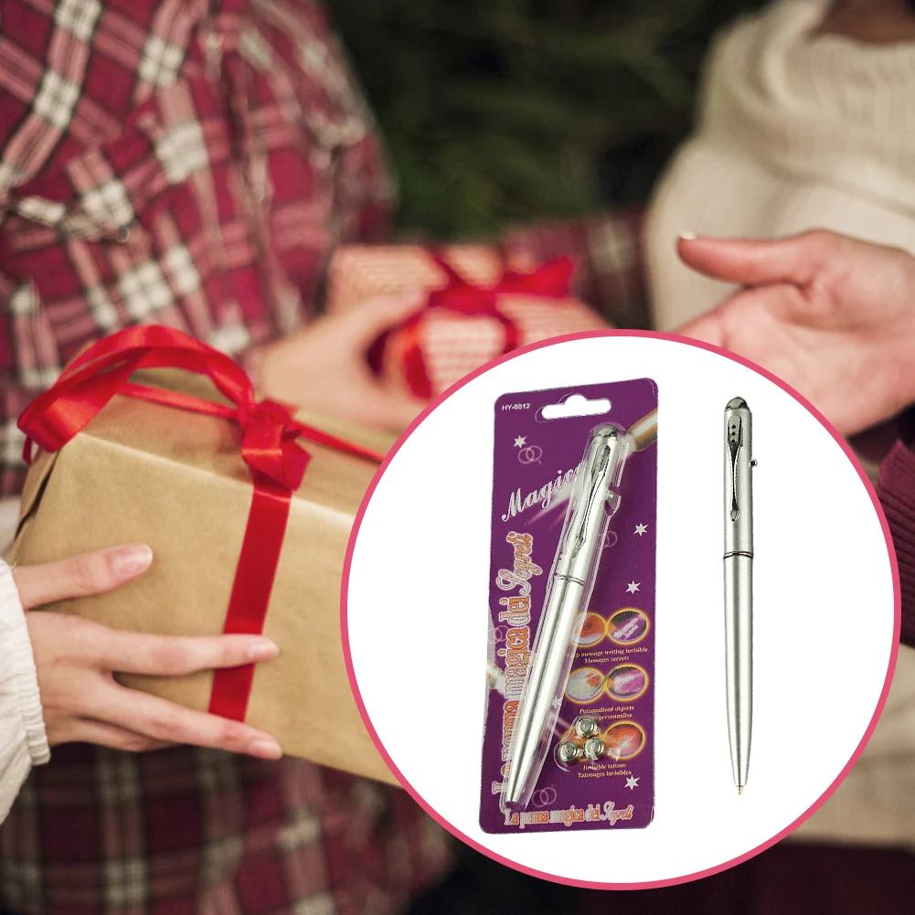 Invisible Ink Pen Invisible Ink Pen Secret Marker Pen With UV Light Anti-Counterfeit Disappearing Ink Markers Secret Ballpoin Classroom Prizes