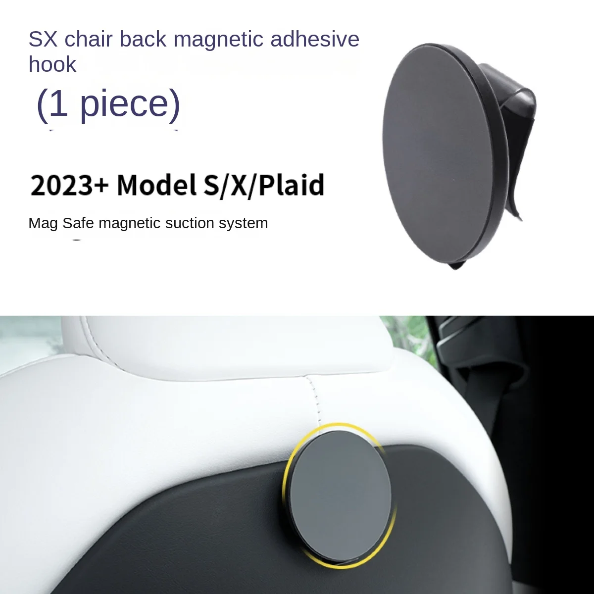 Per Tesla Model S/X/Plaid Chair Back Magnetic Magsafe Hook