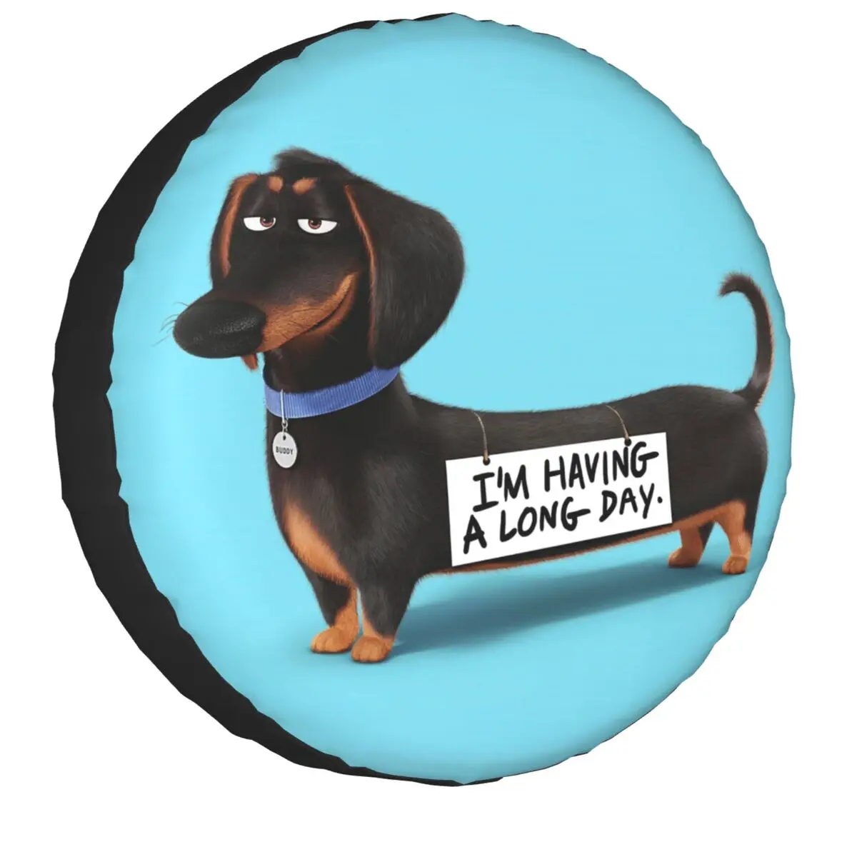 

Custom Dachshund Dog Spare Tire Cover for Toyota Sausage Wiener Badger 4WD 4x4 RV Car Wheel Protectors 14" 15" 16" 17" Inch