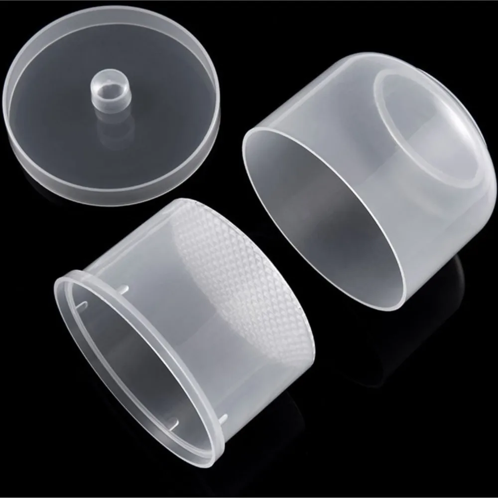 네일 폴리싱 헤드 살균 상자 82*85mm 라운드 청소 소독 보관 상자 블루/핑크/클리어/퍼플 4 색 담그는 그릇